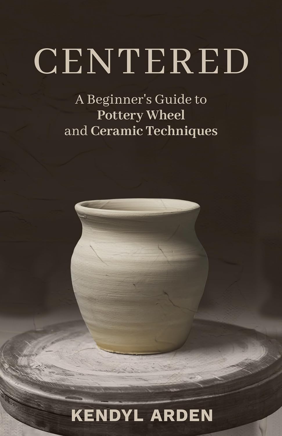 'Kindle book open to a pottery crafting page'