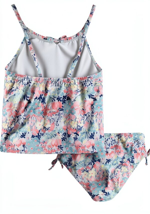 Hurley Girls Tankini Swim Suit 2-Piece Floral Design-1