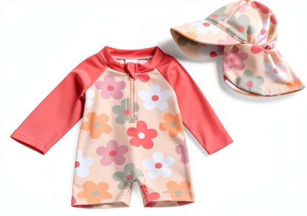 Socutebabe Baby Boys Girls Long Sleeve Sun Proof Swimwear-0