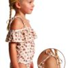 Zando Girls One Piece Swimsuits UPF 50 3D Print Designs-4