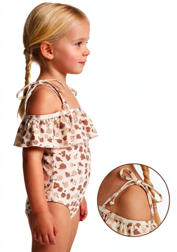 Zando Girls One Piece Swimsuits UPF 50 3D Print Designs-4