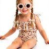 Zando Girls One Piece Swimsuits UPF 50 3D Print Designs-6