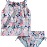 Hurley Girls Tankini Swim Suit 2-Piece Floral Design-0