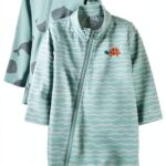 Carters Boys Rash Guard Swimsuits UPF Protection Long Sleeve-0