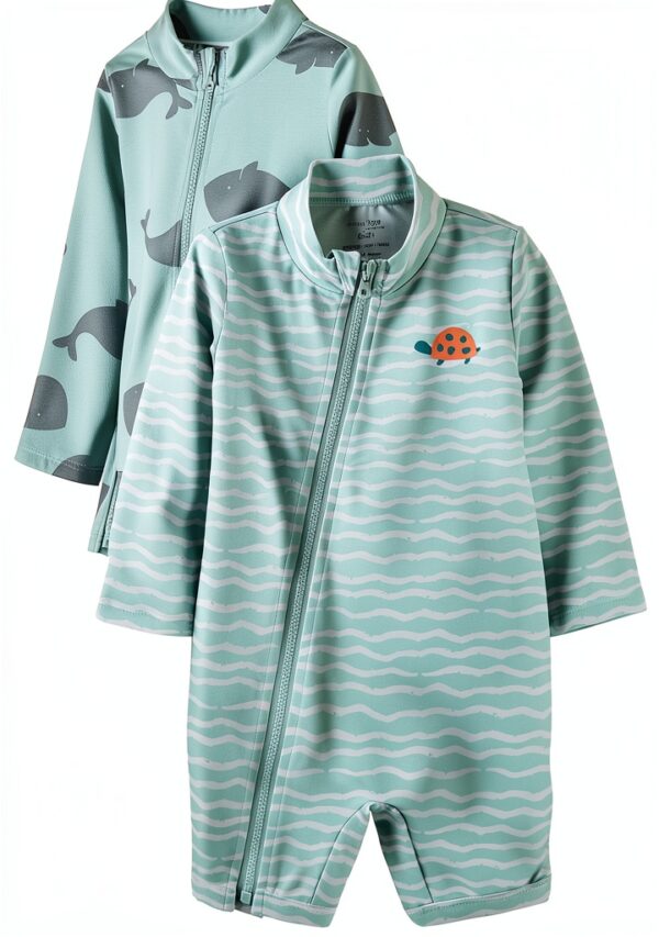 Carters Boys Rash Guard Swimsuits UPF Protection Long Sleeve-0