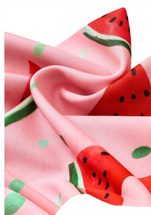 Baby Girl Swimsuit Stretchy Fabric Cute Ruffle Zip Up Hat-7