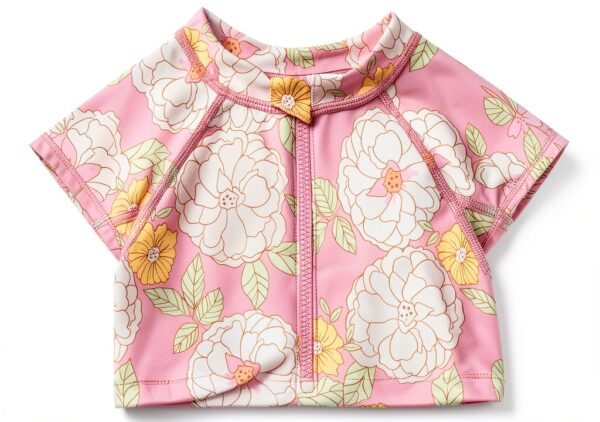 Gerber Baby Girls Rash Guard UPF 50 Fast Drying-1