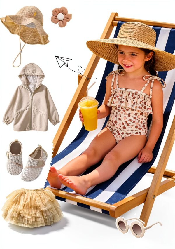 Zando Girls One Piece Swimsuits UPF 50 3D Print Designs-7