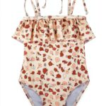 Zando Girls One Piece Swimsuits UPF 50 3D Print Designs-0