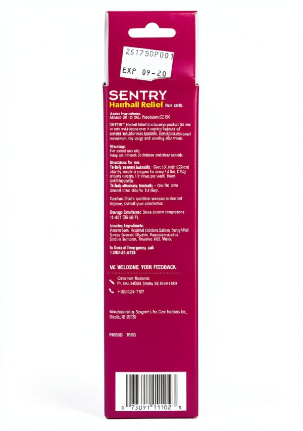 Cat Hairball Relief Paste Sentry 11102 3 Pack Natural Digestive Aid-1