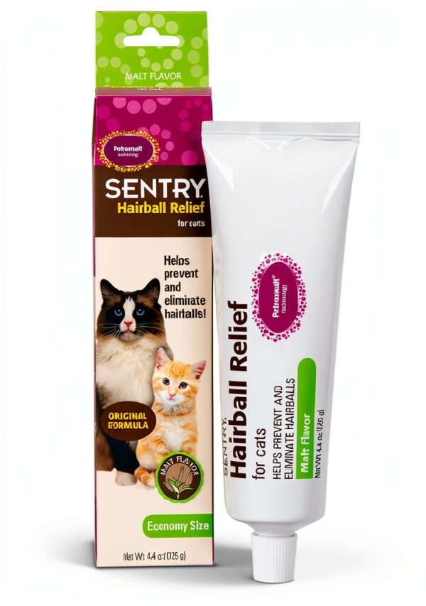 Cat Hairball Relief Paste Sentry 11102 3 Pack Natural Digestive Aid-0