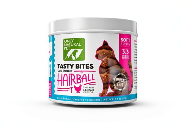 Only Natural Pet Hairball Care Soft Chews – Digestive – 60 Count-1