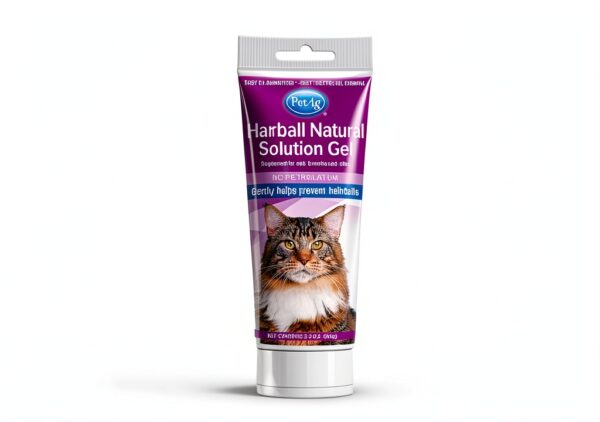 PetAg Hairball Natural Solution Gel for Cats 3.5 oz Petrolatum Free-1