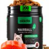 Cat Hairball Treats OKKÖBI Salmon Chews – Digestion & Coat Support-0