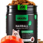Cat Hairball Treats OKKÖBI Salmon Chews – Digestion & Coat Support-0