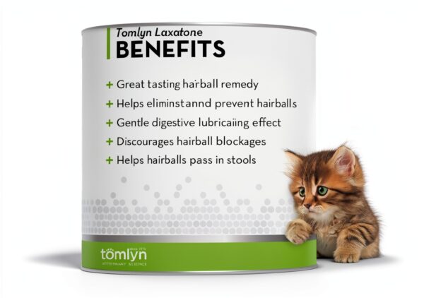 Tomlyn Laxatone Catnip Flavored Hairball Remedy Gel 4.25oz 2‑Pack-1