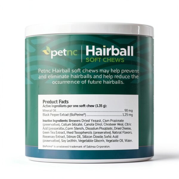 Petnc Hairball Soft Chews for Cats Chicken & Cheese Flavor 90 Count-10