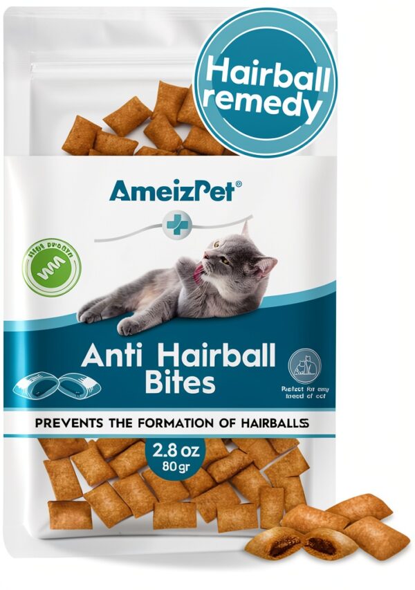 Anti Hairball Treats Ventus Artis Crunchy Cat Biscuits 2.82 oz 80g-0