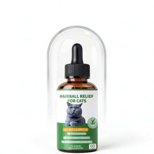 Hairball Treatment for Cats by Derggzey Fiber Remedy with Cat Grass-2
