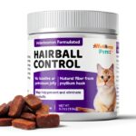 Wellnergy Pets Hairball Control Chews for Cats 70ct Omega 3 6 Fiber-0