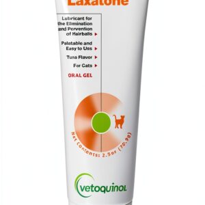 Vetoquinol Laxatone Tuna Flavor Hairball Remedy Paste for Cats 2.5 oz-0