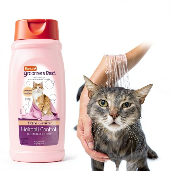 Cat Shampoo Hartz Groomer's Best Extra Gentle Hairball Control 15 oz-2