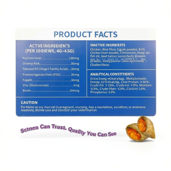 Cat Hairball Support Chews WEALLIN Krill Core Chicken Flavor 500 Chews-7