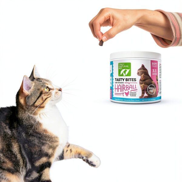 Only Natural Pet Hairball Care Soft Chews – Digestive – 60 Count-3
