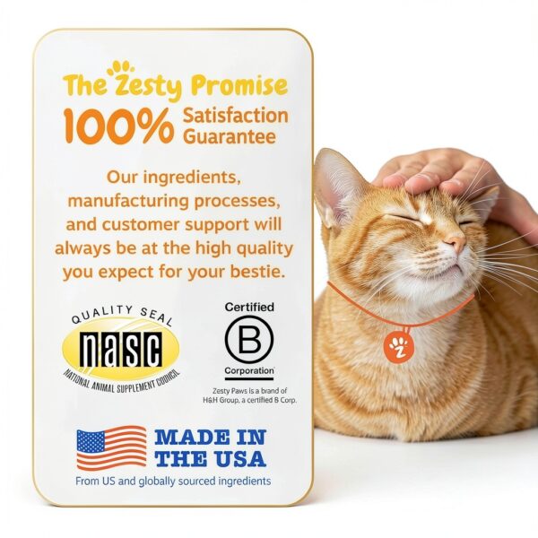 Zesty Paws Hairball Bites Support with Omega3 Zinc 60 Chews-4