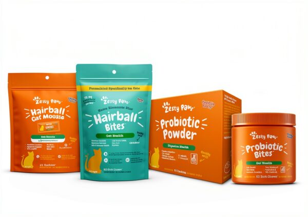 Zesty Paws Hairball Bites Support with Omega3 Zinc 60 Chews-6