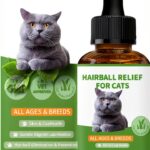 Hairball Treatment for Cats by Derggzey Fiber Remedy with Cat Grass-0