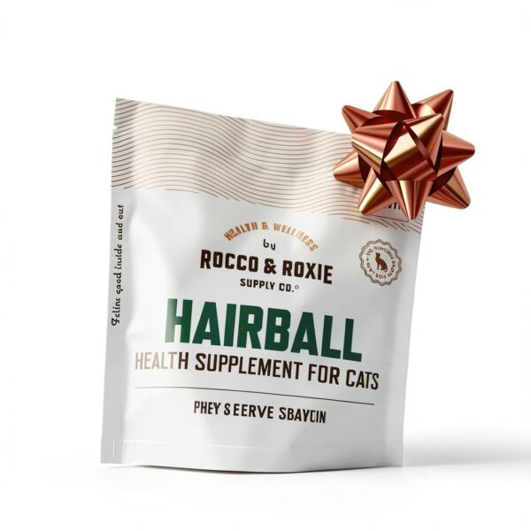 Rocco & Roxie Hairball Treatment for Cats – Crunchy Treats, 3.7oz-1