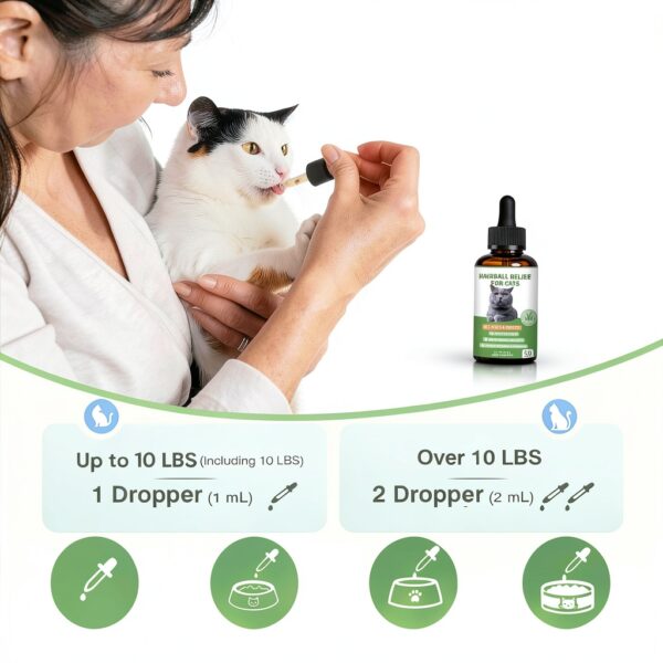 Hairball Treatment for Cats by Derggzey Fiber Remedy with Cat Grass-5