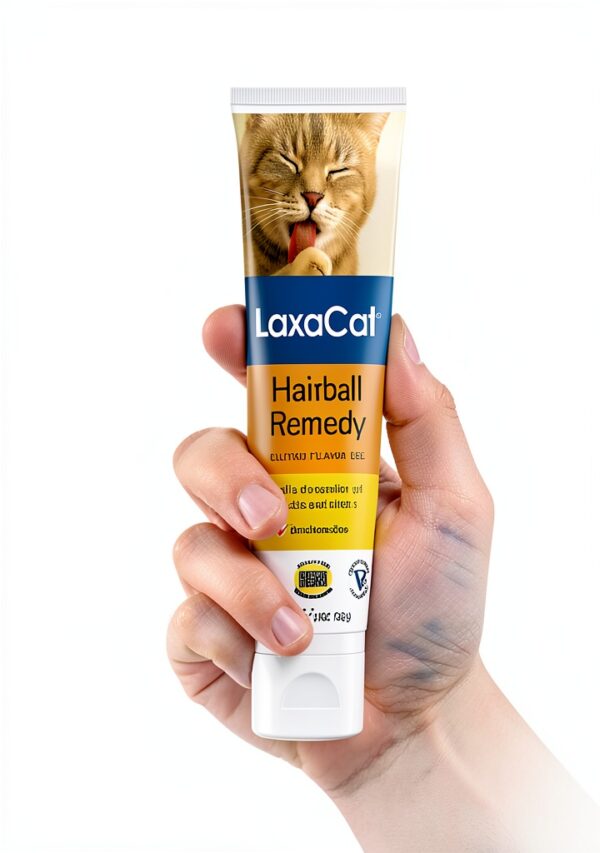 Hairball Gel LaxaCat 5 oz Petroleum Free Paste Salmon Flavor Digestive-1