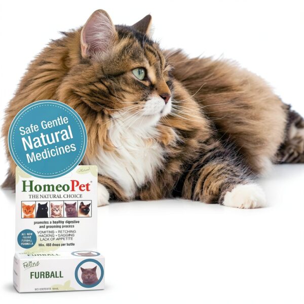 HomeoPet Feline Furball Safe Natural Hairball Supplement for Cats 15ml-1