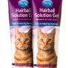PetAg Hairball Solution Gel for Cats 3.5 oz Pack 2 Reduces Hairballs-0