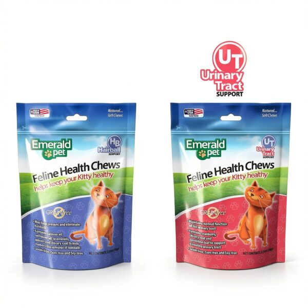 Emerald Pet Feline Health Chews Hairball Support - Grain-Free 2.5 oz-7