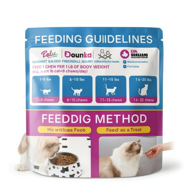 Cat Hairball Support Chews WEALLIN Krill Core Chicken Flavor 500 Chews-6