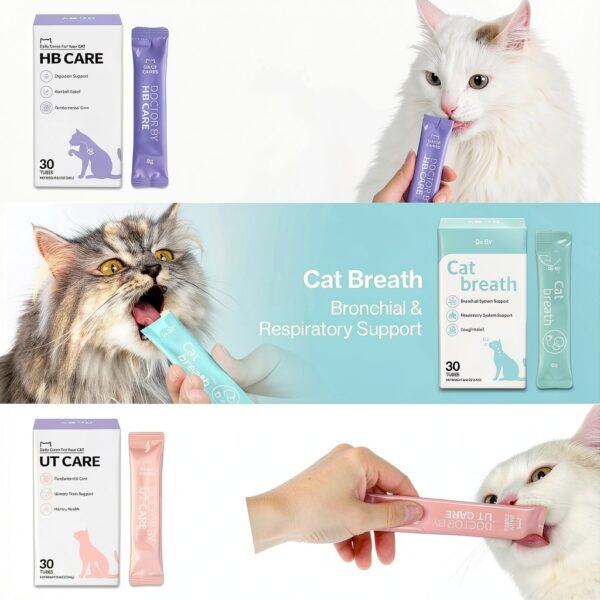 Doctor By HB Care Cat Hairball Supplement Omega‑3 Chitosan (30 pcs)-10