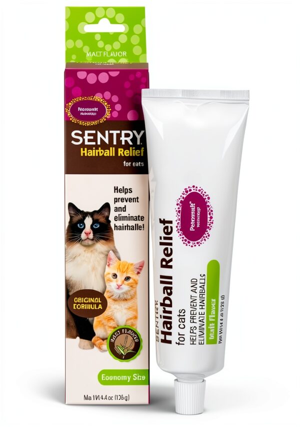 Sentry Hairball Relief for Cats Malt Flavor 4.4 oz SERCZ Pet Care-0