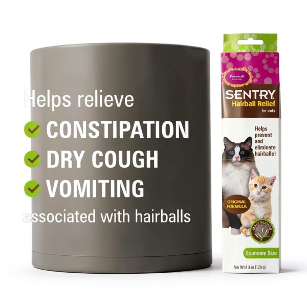 Sentry Hairball Relief for Cats Malt Flavor 4.4 oz SERCZ Pet Care-3