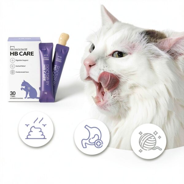 Doctor By HB Care Cat Hairball Supplement Omega‑3 Chitosan (30 pcs)-5